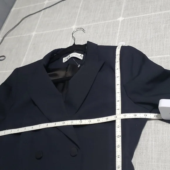 NWT Zara blazer, Color Navy Blue, Size L - Picture 16 of 17